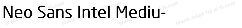 Neo Sans Intel Mediu字体转换